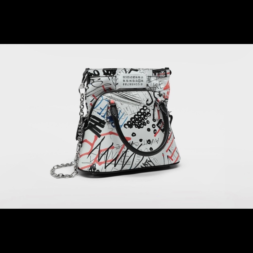 MAISON MARGIELA 5AC printed leather bag